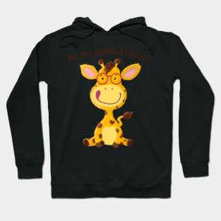 Little Gregor Giraffe Speaks Cockney Rhyming Slang Hoodie